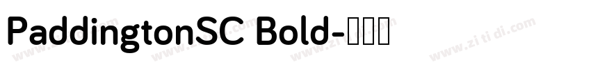 PaddingtonSC Bold字体转换